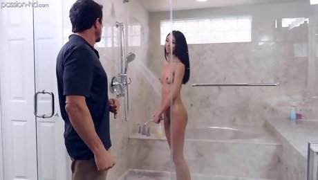 Jada Doll gets fucked by her stepdad in the shower