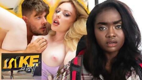 Fake Hostel - PAWG steals Ebony babes BWC cheating boyfriend for hardcore fun