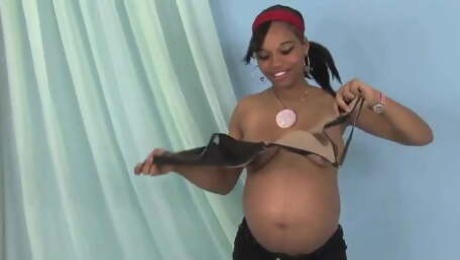 Ebony pregnant