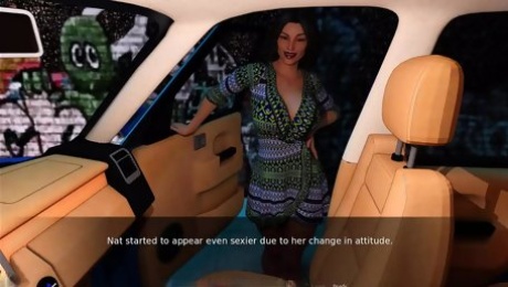 A Couple's Duet of Love and Lust #11 - Nat teased Eather the whole time in the car ... Eathen fucked Nat in the driveway and a s